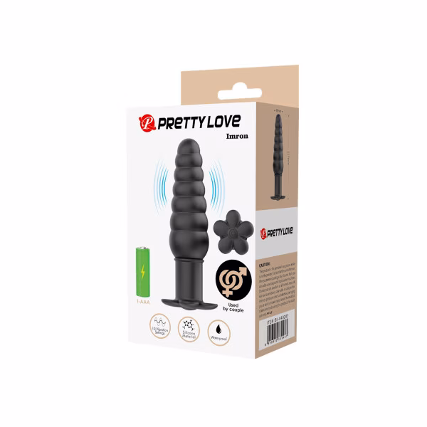Pretty Love - Imron : Plug anal vibrant en silicone (10 modes)