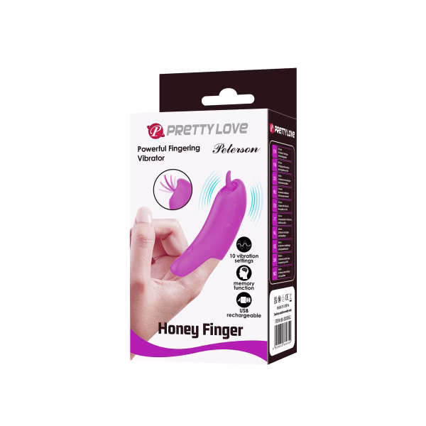 Pretty Love, Peterson - Doigt vibrant avec langue pour clitoris