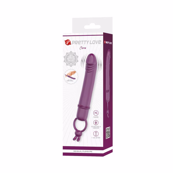 Pretty Love, Cora : Vibromasseur en silicone avec anneau