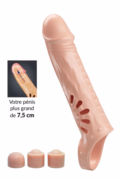Pretty Love - Rafael : Gaine d'extension de pénis avec embouts