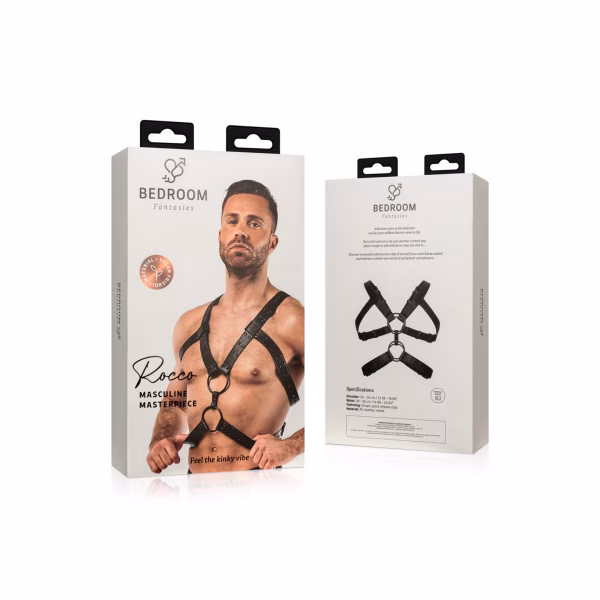 BDSM & Bondage : Harnais de poitrine similicuir pour homme