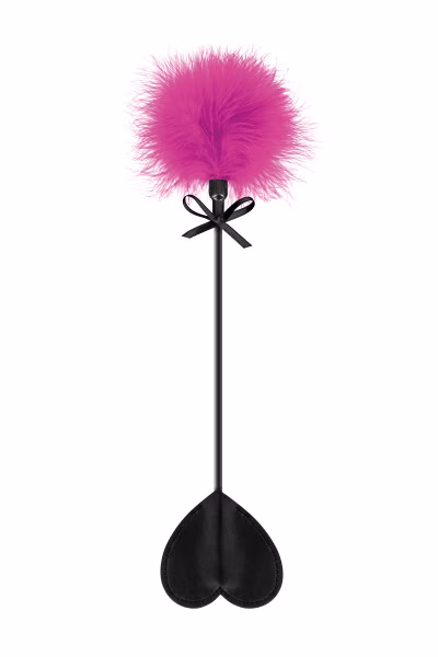 Cravach Plume Sweet Caress | Tapette BDSM Soft & Plumeau Sensuel rose

