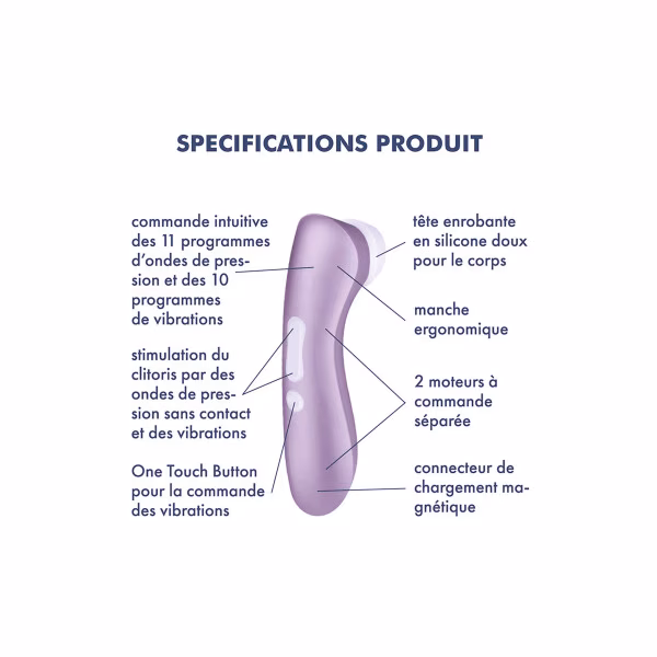 Stimulateur clitoridien Satisfyer Pro 2+ violet