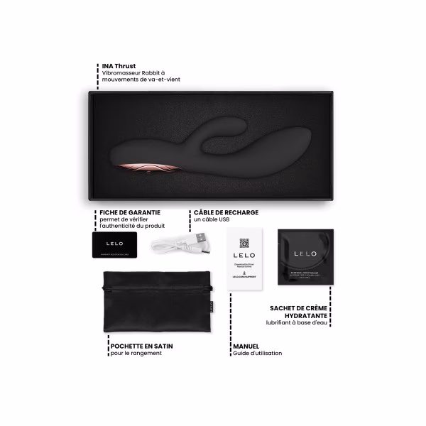 LELO INA™ Thrust - Vibromasseur rabbit va-et-vient connecté