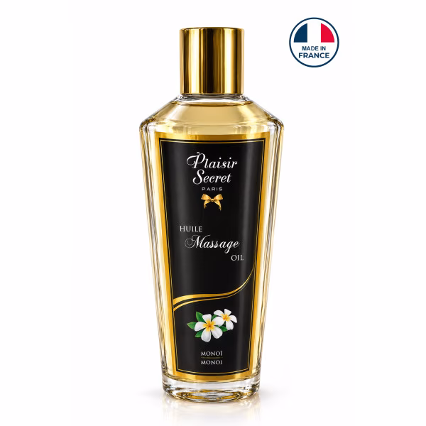 Achat huile de massage sèche monoï : huile de massage 100% végétale Plaisir Secret