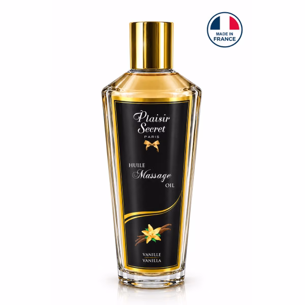 Huile de massage sèche vanille : huile de massage 100% végétale Plaisir Secret