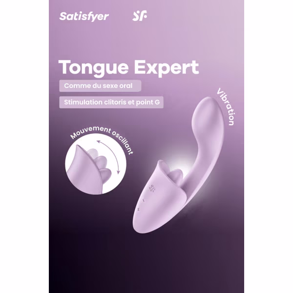 Satisfyer Tongue Expert - Sextoy rabbit + langue vibrante