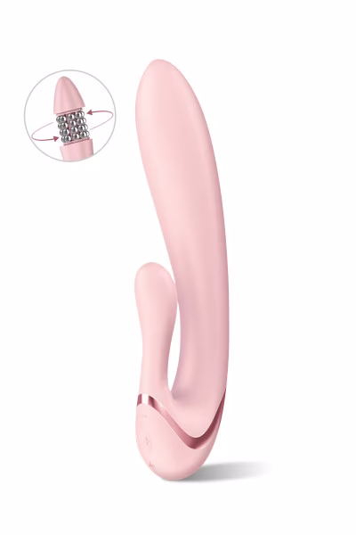 Satisfyer Pearl Bunny 3 - Sextoy rabbit à perles rotatives