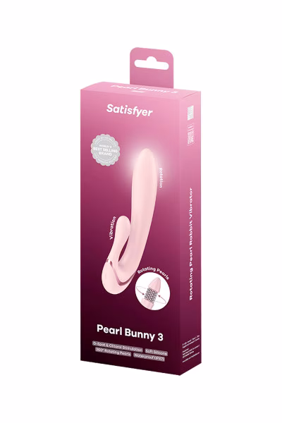 Satisfyer Pearl Bunny 3 - Sextoy rabbit à perles rotatives
