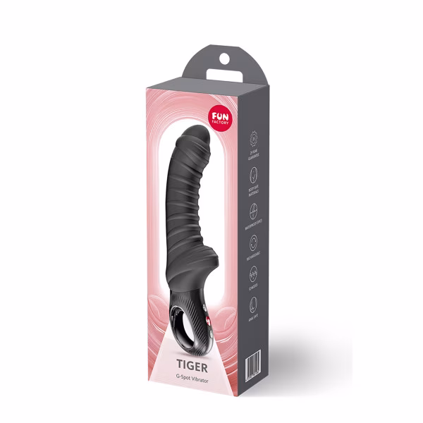 Fun Factory - Tiger : Vibromasseur point G puissant et nervuré