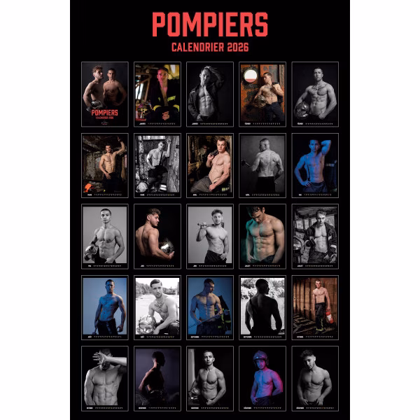 Calendrier des pompiers 2026 - Édition mural très sexy !