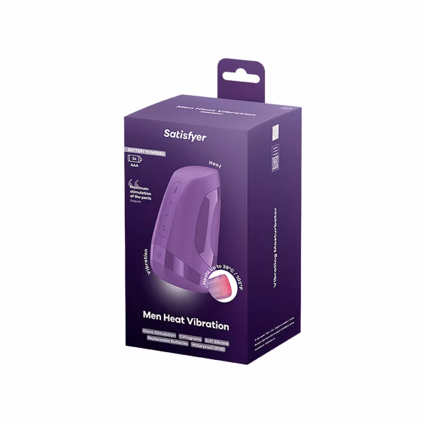 Satisfyer Men Heat Vibration : Masturbateur chauffant