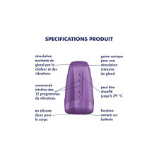 Satisfyer Men Heat Vibration : Masturbateur chauffant