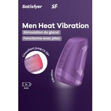 Satisfyer Men Heat Vibration : Masturbateur chauffant