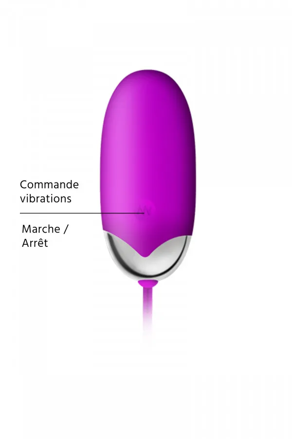 Oeuf Vibrant Connecté Abner - Contrôle App, Plaisir à Distance | Pretty Love