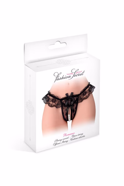 Fashion Secret, Romance - String ouvert sexy avec perles