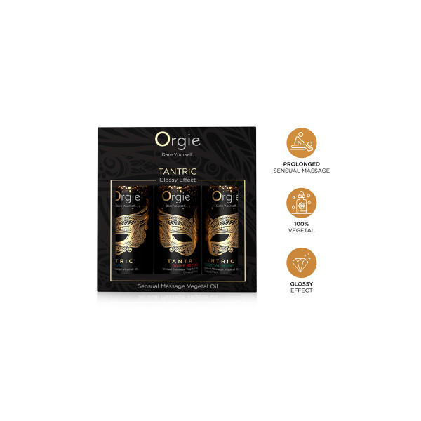 Orgie Tantric Pack - 3 huiles de massage scintillantes
