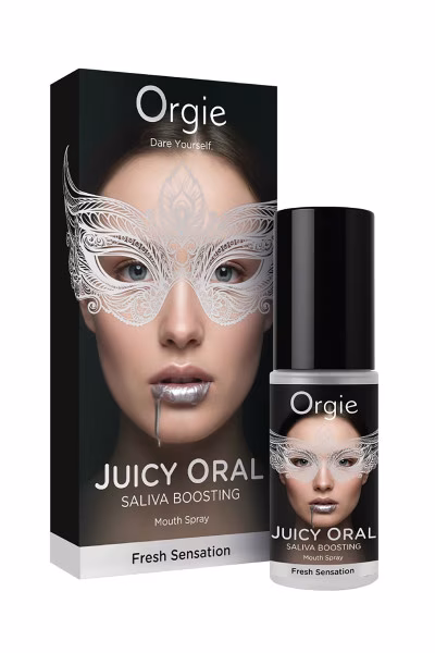 Orgie Juicy Oral - Spray buccal menthe pour sexe oral (15 ml)