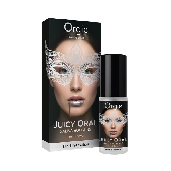Orgie Juicy Oral - Spray buccal menthe pour sexe oral (15 ml)