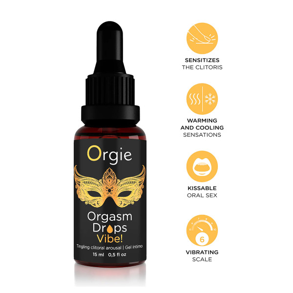 Orgie Orgasm Drops Vibe! - Excitant clitoridien vibrant (15 ml)