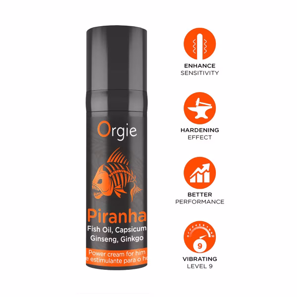 Orgie Piranha - Crème énergisante homme (15 ml)