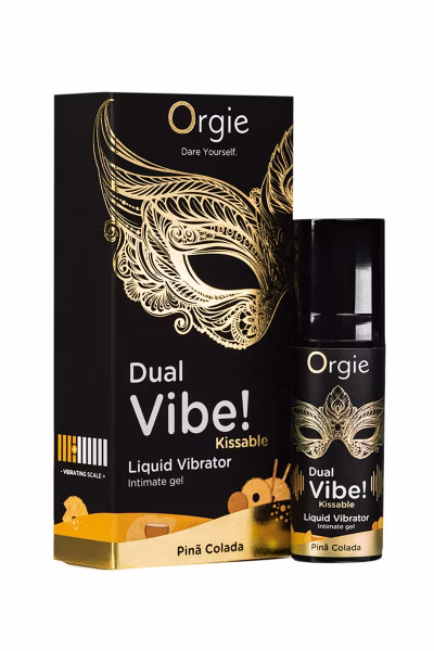 Orgie Dual Vibe! - Gel intime vibrant Piña Colada