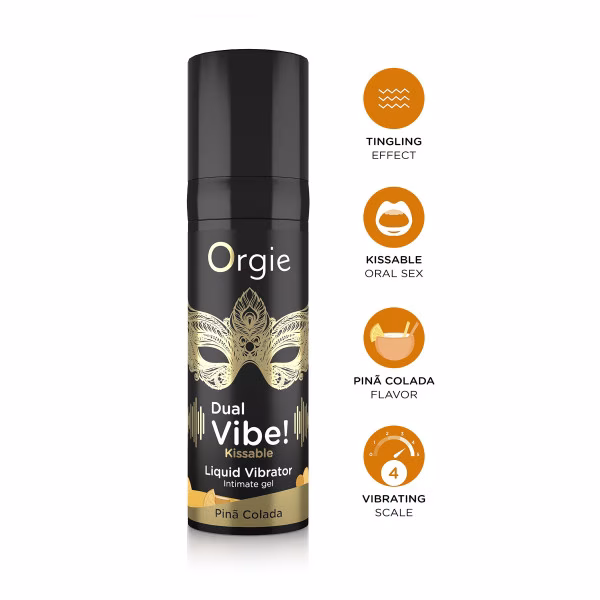 Orgie Dual Vibe! - Gel intime vibrant Piña Colada