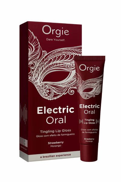 Orgie Electric Oral - Gloss stimulant pour sexe oral à la fraise