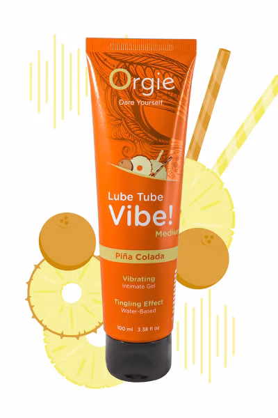 Orgie Lube Tube Vibe! - Lubrifiant Piña Colada vibrant