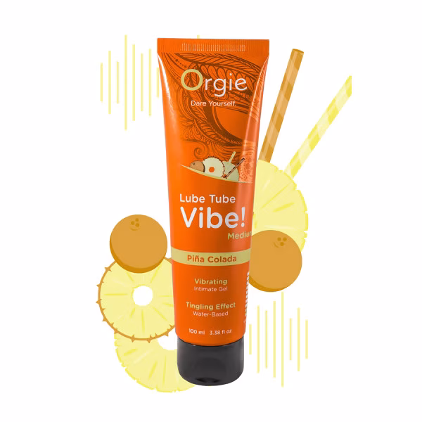 Orgie Lube Tube Vibe! - Lubrifiant Piña Colada vibrant