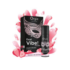 Orgie Dual Vibe! - Gel intime vibrant fraise gin tonic