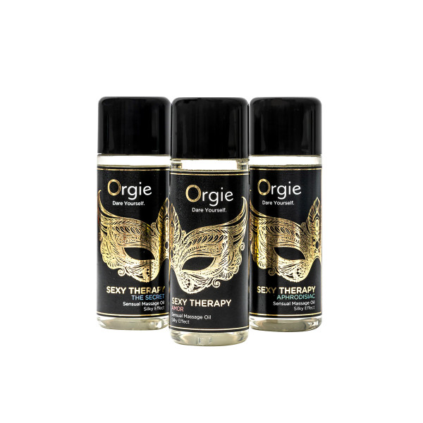 Orgie Sexy Therapy - Coffret 3 minis huiles de massage