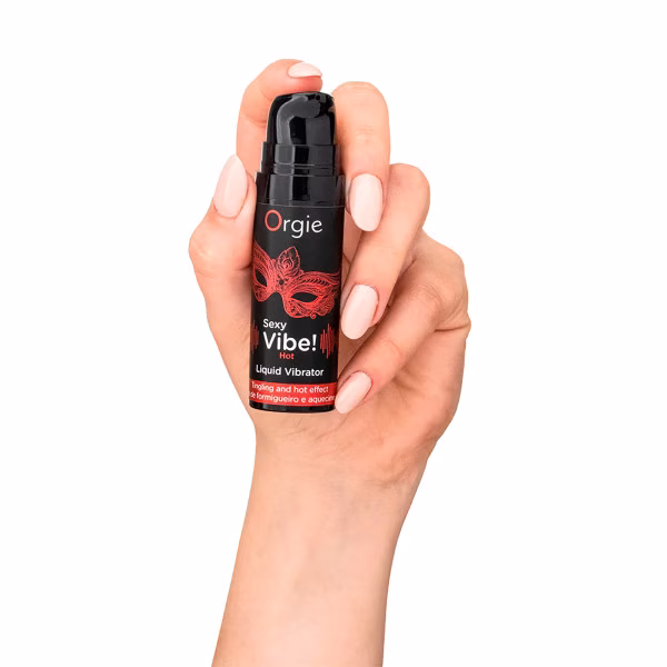 Orgie, Sexy Vibe Hot : Gel excitant et chauffant à la fraise (15 ml)