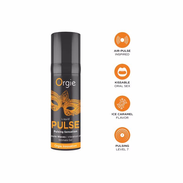 Orgie Liquid Pulse - Gel stimulant à pulsations, caramel glacé