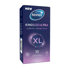 Manix King Size Ultra - Préservatifs en latex XL ultra-fins