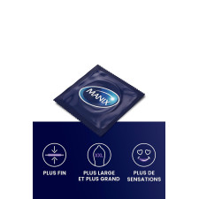 Manix King Size Ultra - Préservatifs en latex XL ultra-fins