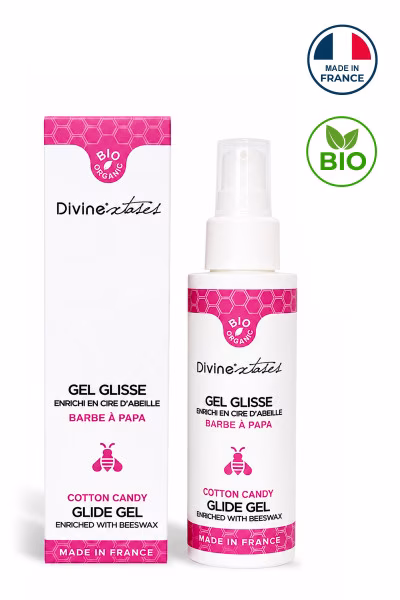 Divinextases - Lubrifiant bio et comestible à la barbe à papa