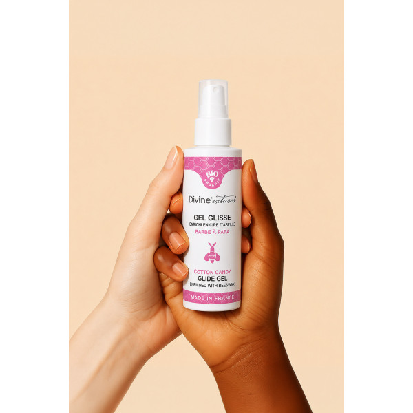 Divinextases - Lubrifiant bio et comestible à la barbe à papa