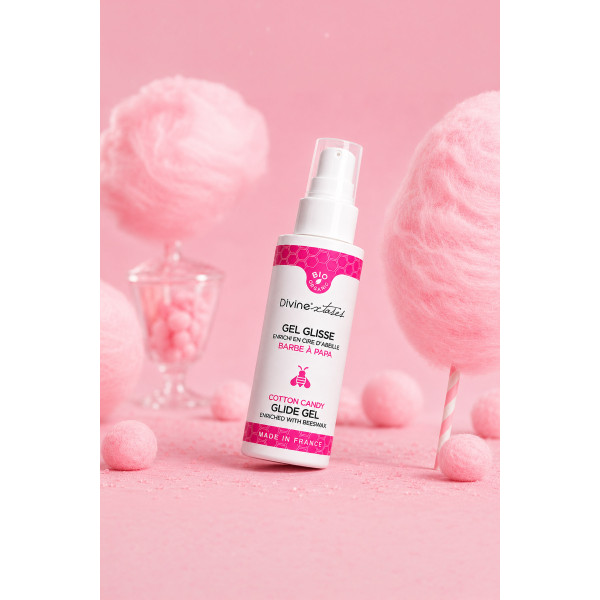 Divinextases - Lubrifiant bio et comestible à la barbe à papa
