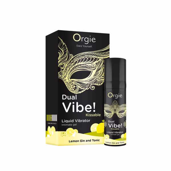 Orgie Dual Vibe! - Gel intime vibrant, gin tonic citron