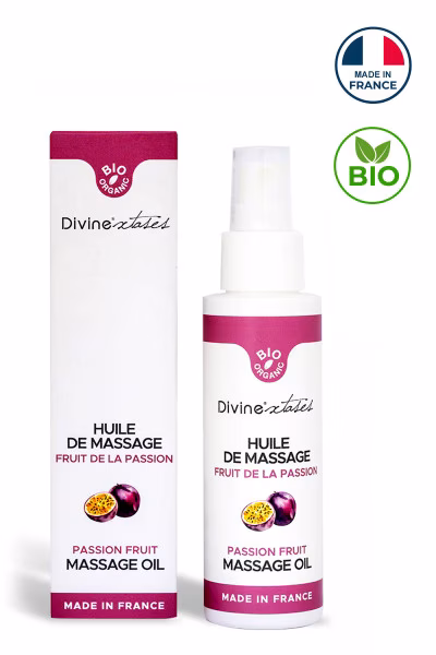 Huile de massage gourmande au fruit de la passion par DivinExtase