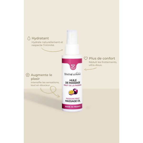 Huile de massage gourmande au fruit de la passion par DivinExtase