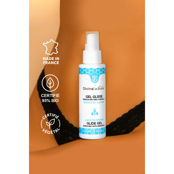 Gel lubrifiant bio Monoï 100ml - Divines Xtases