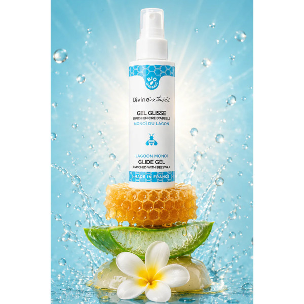 Gel lubrifiant bio Monoï 100ml - Divines Xtases