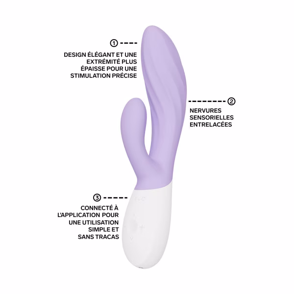 LELO INA™ Twist : Vibromasseur rabbit point G et clitoris