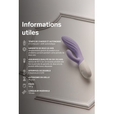 LELO INA™ Twist : Vibromasseur rabbit point G et clitoris