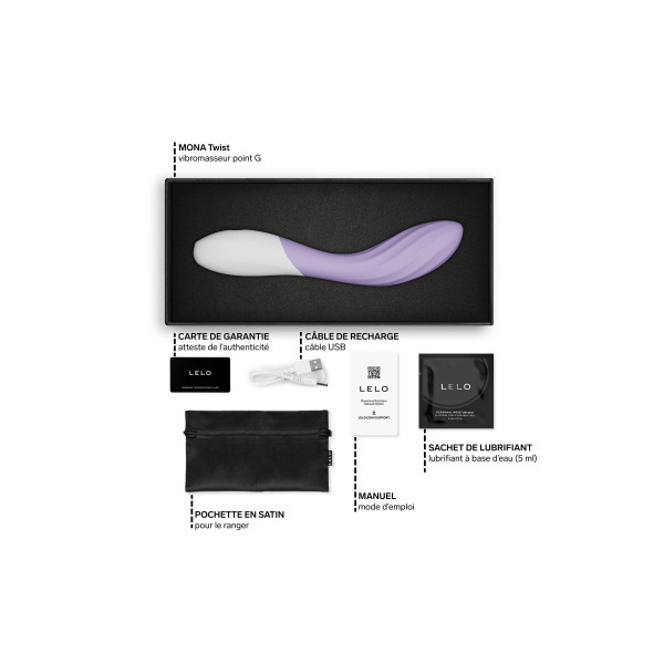 LELO MONA™ Twist : stimulateur point G connecté