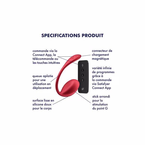 Satisfyer Shiny Petal - Oeuf vibrant connecté
