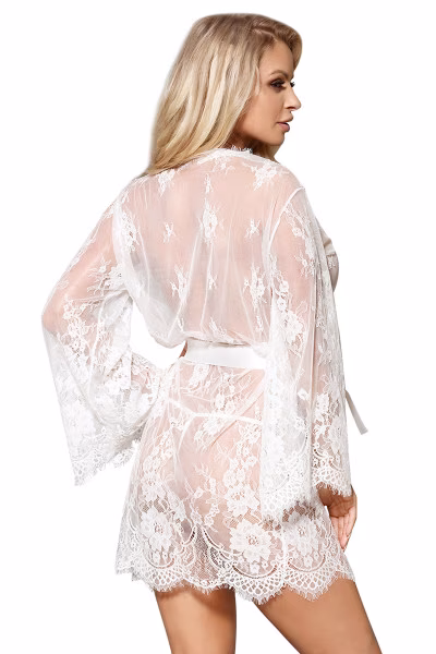 Paris Hollywood - Kimono sexy en dentelle et string