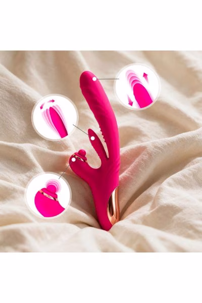 Sassy, Vibromasseur rabbit 3-en-1 avec va-et-vient